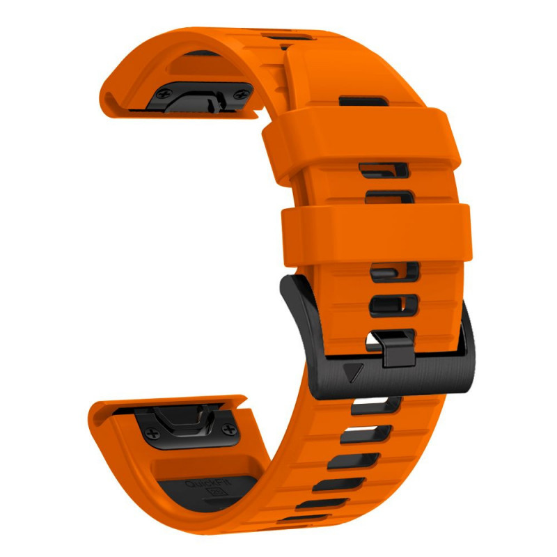 Correa de reloj Tech-Protect Iconband Pro THP6048 para Garmin Fenix 5X / 5X Plus / 6X / 6X Pro / 7X / 8 / 8 Pro / 9 / 9 Pro (47 mm), naranja / negro