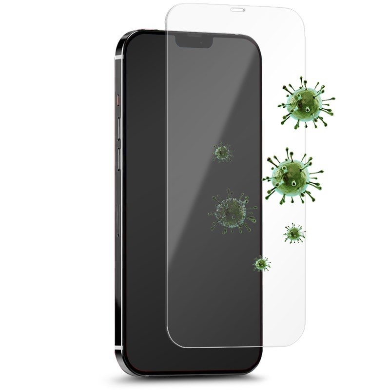 Protector de pantalla de cristal templado antibacteriano PURO para Apple iPhone 12 Pro Max