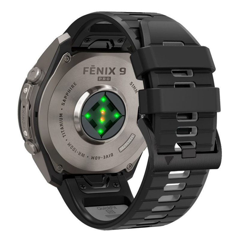 Correa de reloj Tech-Protect Iconband Pro THP6046 para Garmin Fenix 5X / 5X Plus / 6X / 6X Pro / 7X / 8 / 8 Pro / 9 / 9 Pro (47 mm), negra / gris