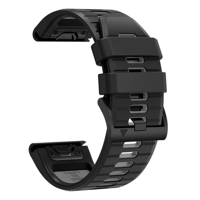 Correa de reloj Tech-Protect Iconband Pro THP6046 para Garmin Fenix 5X / 5X Plus / 6X / 6X Pro / 7X / 8 / 8 Pro / 9 / 9 Pro (47 mm), negra / gris