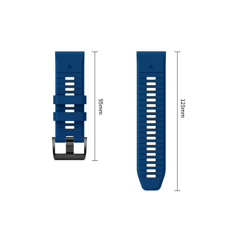 Correa de reloj Tech-Protect Iconband Pro THP6040 para Garmin Fenix 5X / 5X Plus / 6X / 6X Pro / 7X / 8 / 8 Pro / 9 / 9 Pro (51 mm), azul marino / negro