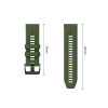 Correa para reloj Tech-Protect Iconband Pro THP6041 para Garmin Fenix 5X / 5X Plus / 6X / 6X Pro / 7X / 8 / 8 Pro / 9 / 9 Pro (51 mm), verde / negro