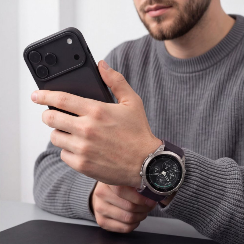 Correa para reloj Tech-Protect Iconband Pro THP6039 para Garmin Fenix 5X / 5X Plus / 6X / 6X Pro / 7X / 8 / 8 Pro / 9 / 9 Pro (51 mm), negra / gris