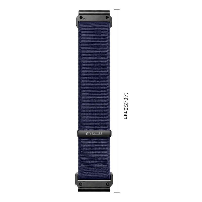 Correa de reloj Tech-Protect NylonLoop THP6105 para Garmin Fenix 5X / 5X Plus / 6X / 6X Pro / 7X / 8 / 8 Pro / 9 / 9 Pro (51 mm), azul marino