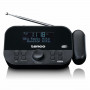 Radio despertador Lenco CR-615BK con proyección, DAB+/FM, negro