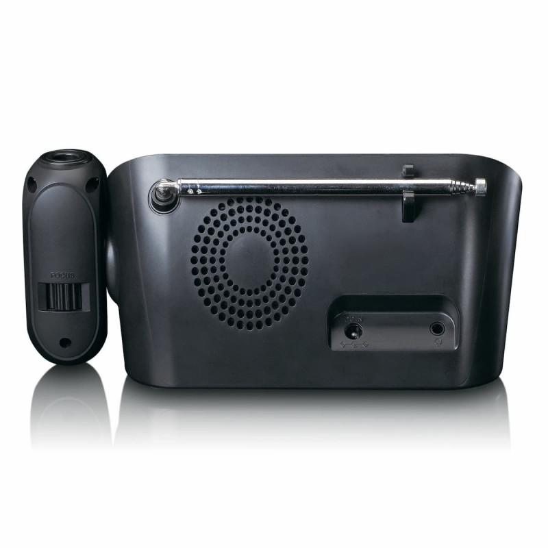 Radio despertador Lenco CR-615BK con proyección, DAB+/FM, negro