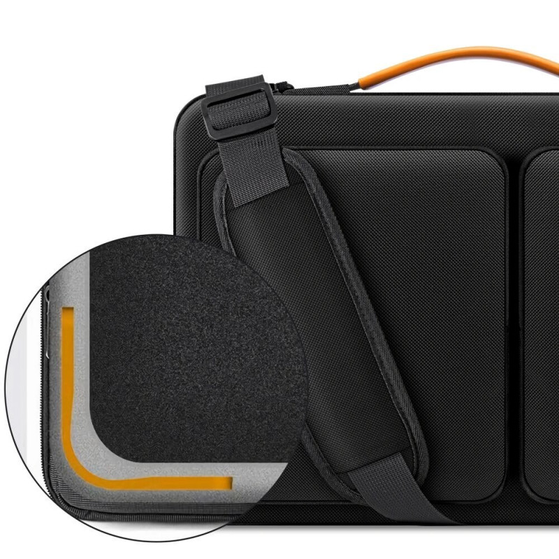 Funda para portátil Tech-Protect Defender Bag THP4355 13-14", negro/naranja