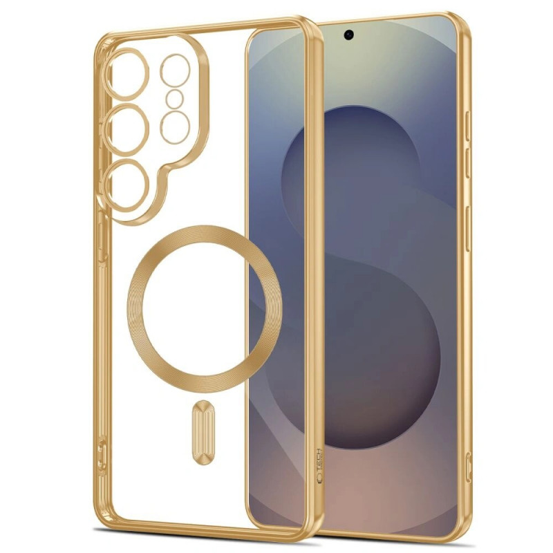 Funda MagFlex MagSafe Tech-Protect para Samsung Galaxy S26 Ultra, dorado brillante