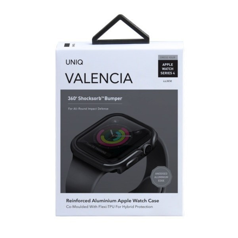 Funda UNIQ Valencia para Apple Watch Series 4/5/6/SE 44 mm, gris pistola