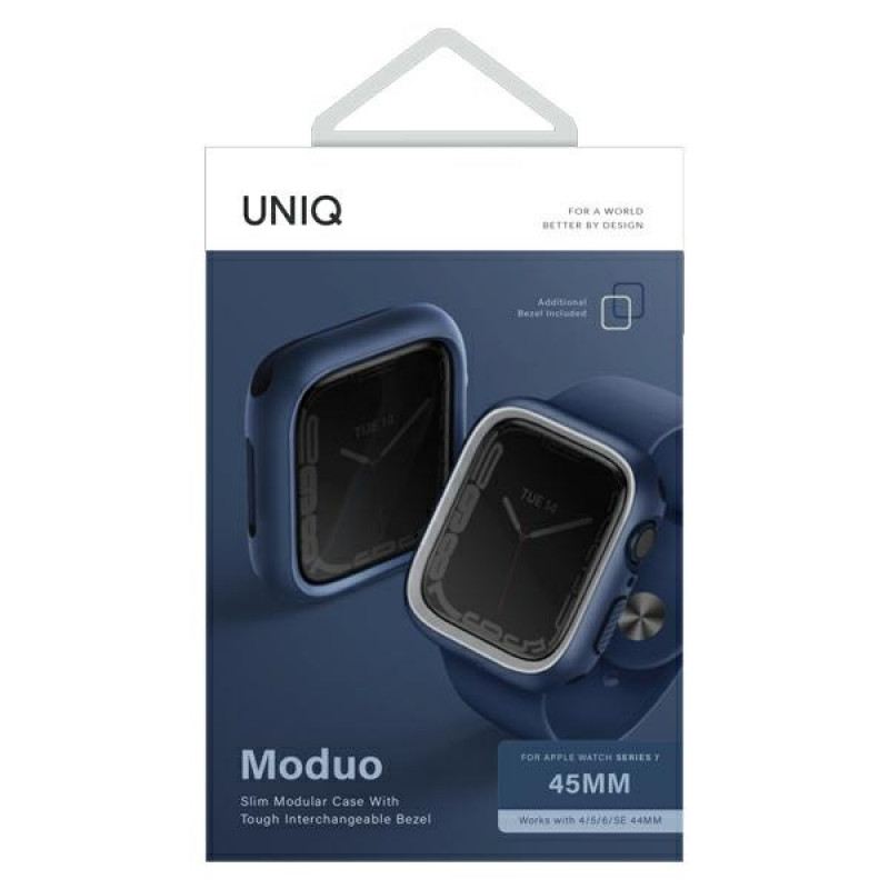 Funda UNIQ Moduo para Apple Watch 4/5/6/7/8/9/SE 44/45 mm, gris azulado