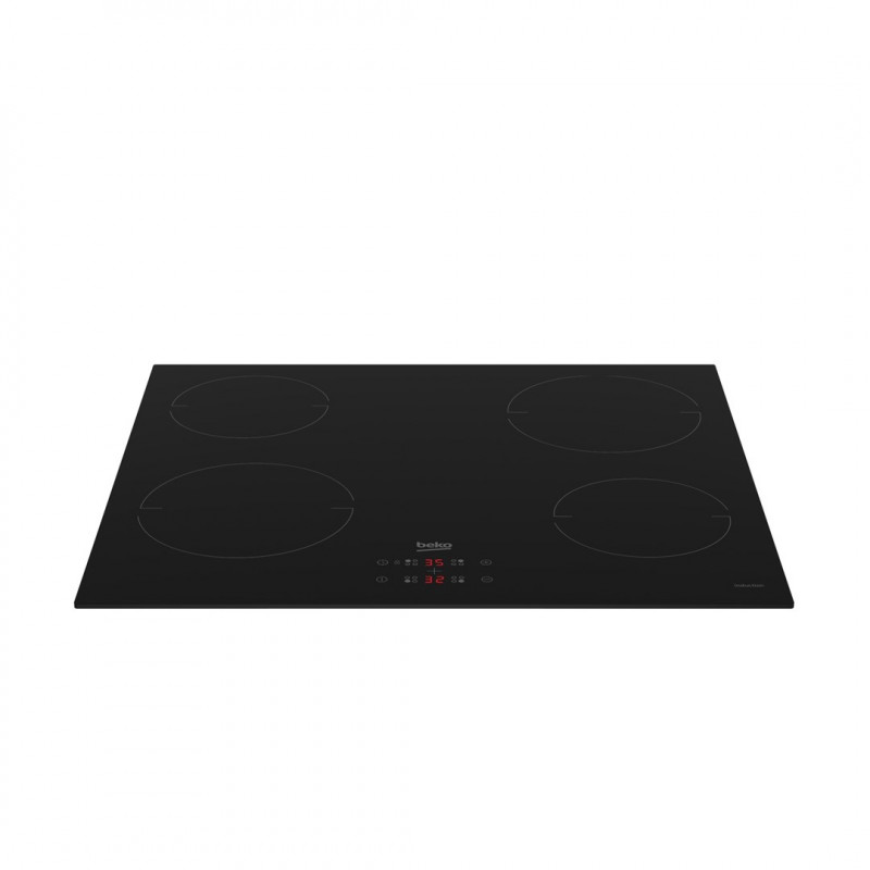Placa de inducción integrada Beko HII64401MT, 4 zonas, negra