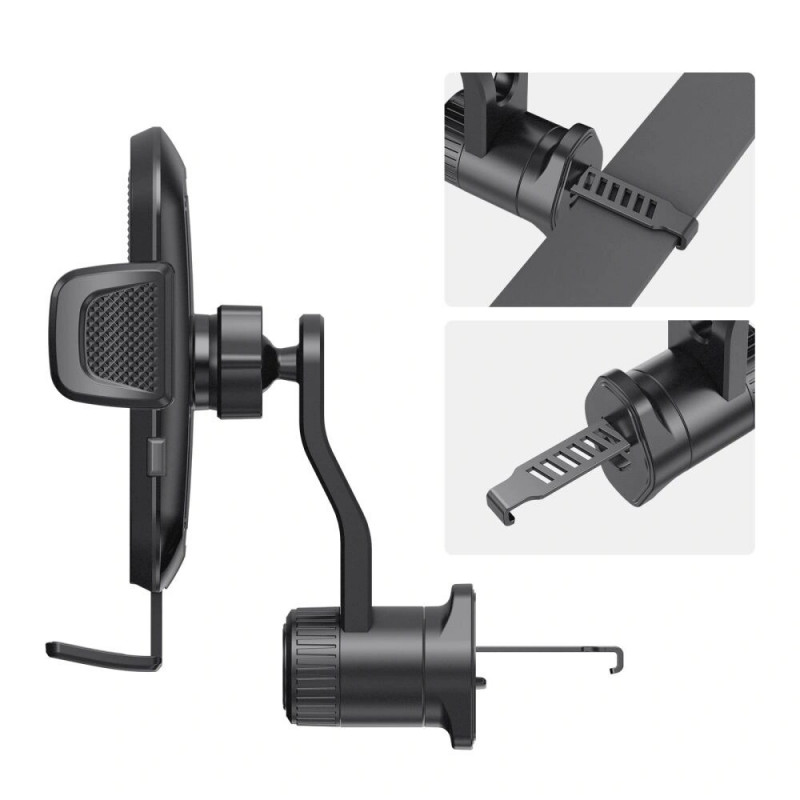 Soporte universal para coche Tech-Protect V8 para rejilla de ventilación, negro