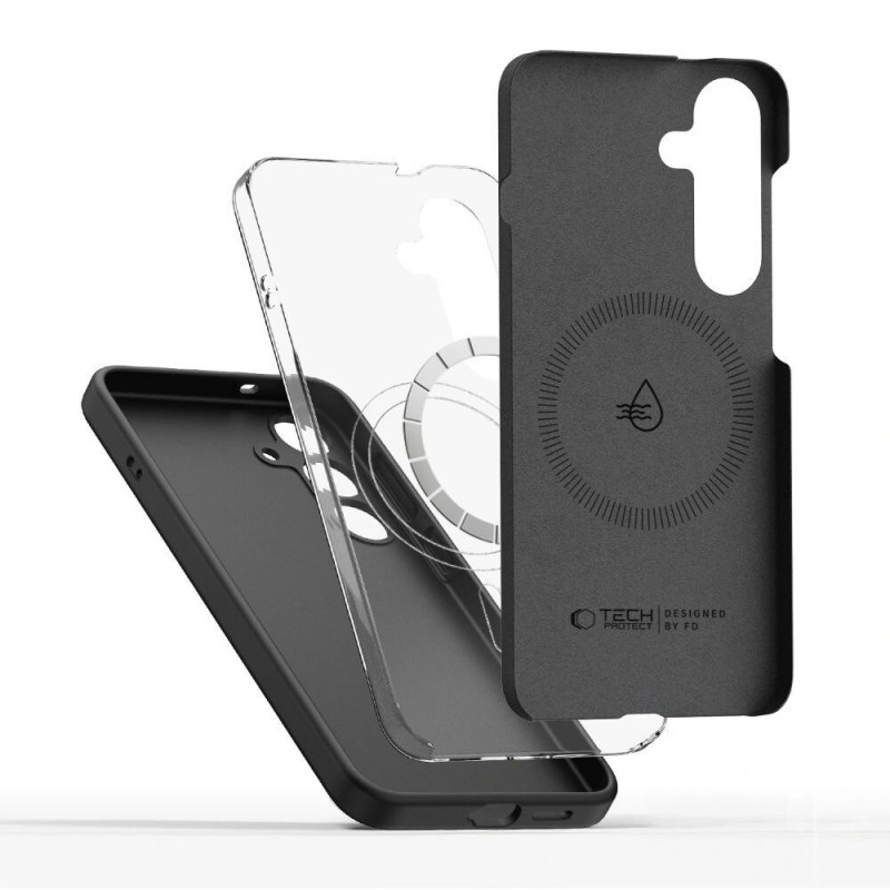 Funda Tech-Protect Silicone MagSafe para Samsung Galaxy S26+, negra