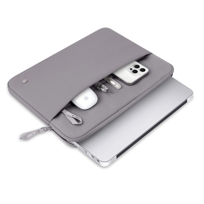 Funda para portátil Tech-Protect Sleeve 15-16", gris crayón