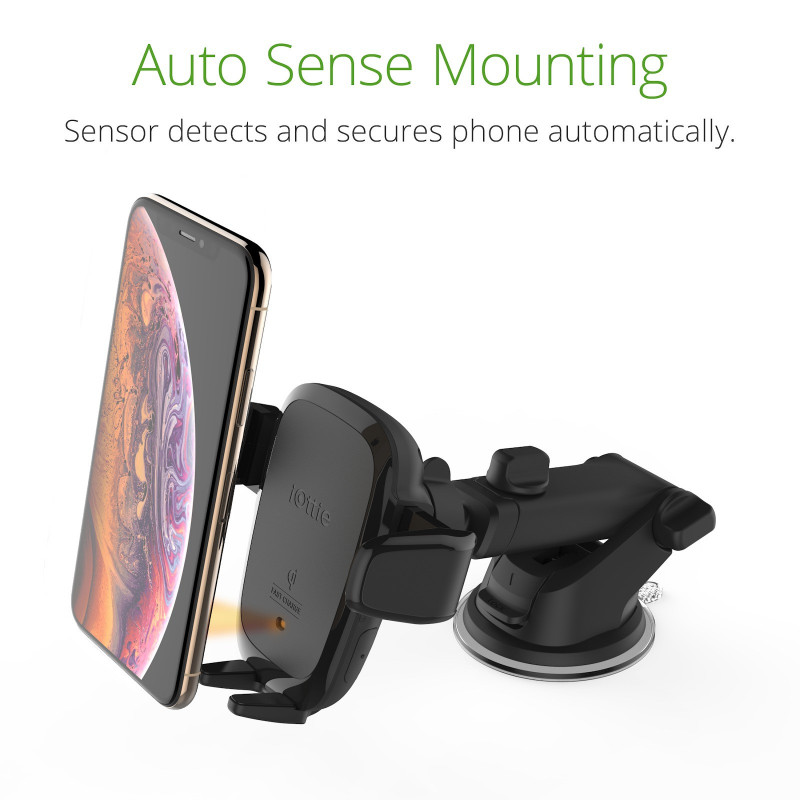 Soporte de salpicadero inalámbrico iOttie Auto Sense con carga inalámbrica (7,5 W iPhone, 10 W Android)