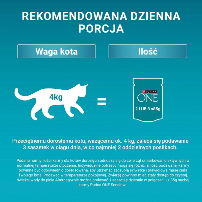 Comida para gatos Purina ONE Sterilcat, ternera y zanahoria, 60 x 85 g
