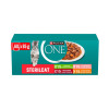 Comida para gatos Purina ONE Sterilcat, ternera y zanahoria, 60 x 85 g