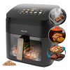 Freidora de aire Cecotec Cecofry&Grill Smokin' 8500, 8,5 L, 2200 W, negra