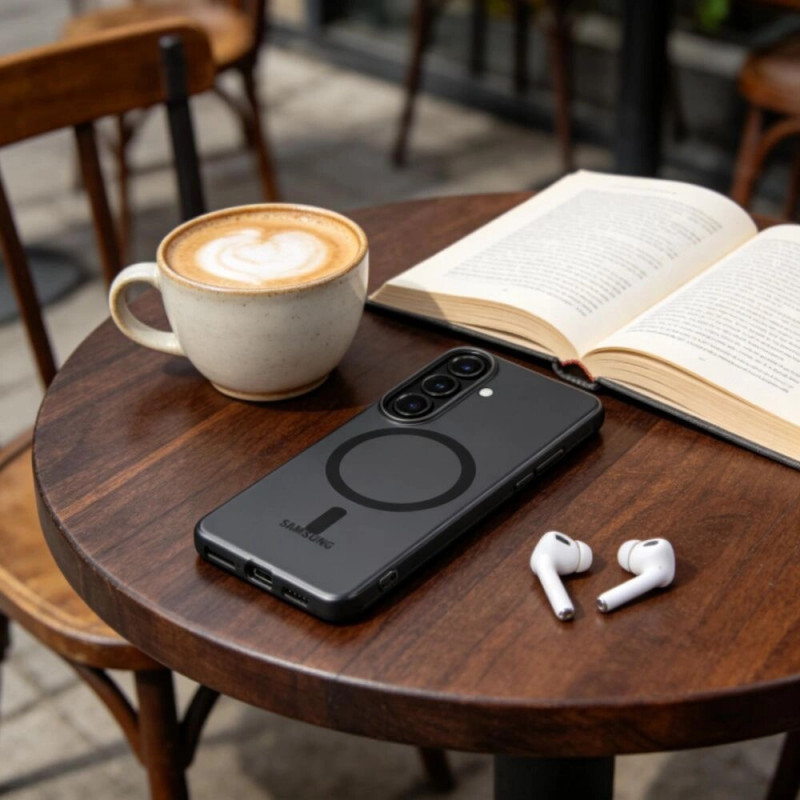 Funda MagSlim MagSafe Tech-Protect para Samsung Galaxy S26, negro mate