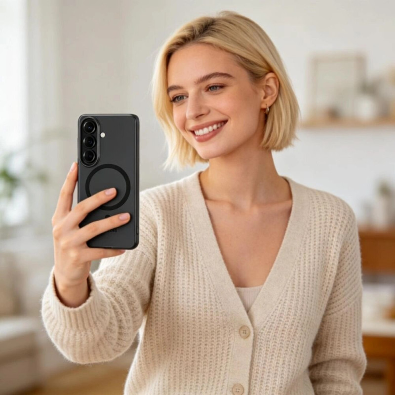 Funda MagSlim MagSafe Tech-Protect para Samsung Galaxy S26, negro mate