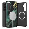 Funda Tech-Protect Lamano MagSafe para Samsung Galaxy S26, negra y verde