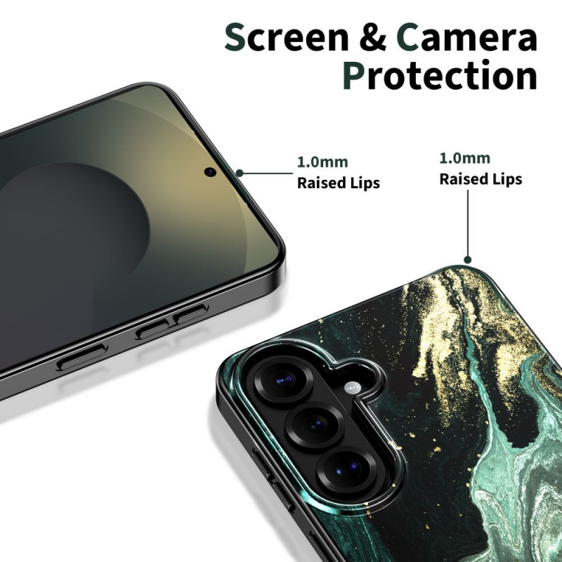 Funda Tech-Protect Lamano MagSafe para Samsung Galaxy S26, negra y verde