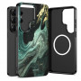 Funda Tech-Protect Lamano MagSafe para Samsung Galaxy S26 Ultra, negra y verde