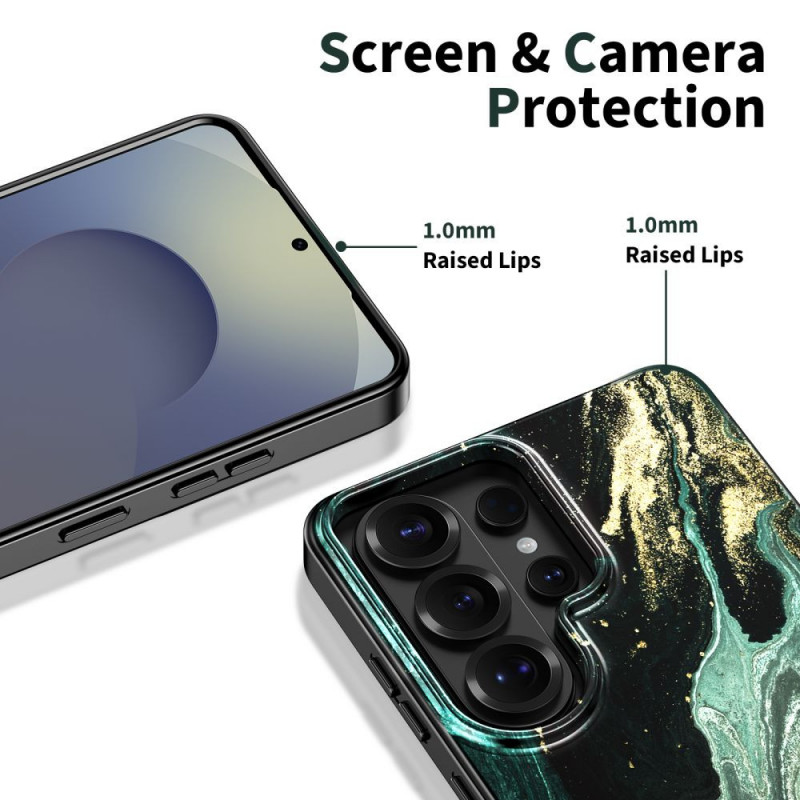 Funda Tech-Protect Lamano MagSafe para Samsung Galaxy S26 Ultra, negra y verde