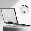 Funda Tech-Protect SmartShell Pro para Apple MacBook Air 13" (M2/M3/M4/M5) 2023-2025, negra/transparente