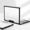 Funda Tech-Protect SmartShell Pro para Apple MacBook Air 13" (M2/M3/M4/M5) 2023-2025, negra/transparente