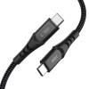 Cable USB-C / USB-C Tech-Protect UB11T Ultraboost, PD 100W, 100 cm, negro