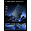 Funda Supcase UB Aero MagSafe para Samsung Galaxy Z Fold 8 Ultra con cristal templado y cristal de privacidad, azul aramida