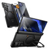 Funda Supcase UB Aero MagSafe para Samsung Galaxy Z Fold 8 Ultra con cristal templado y cristal de privacidad, negro aramida