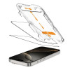 Protector de pantalla de cristal templado Tech-Protect Quick Set+ para Apple iPhone 16 Pro, negro (2 uds.)