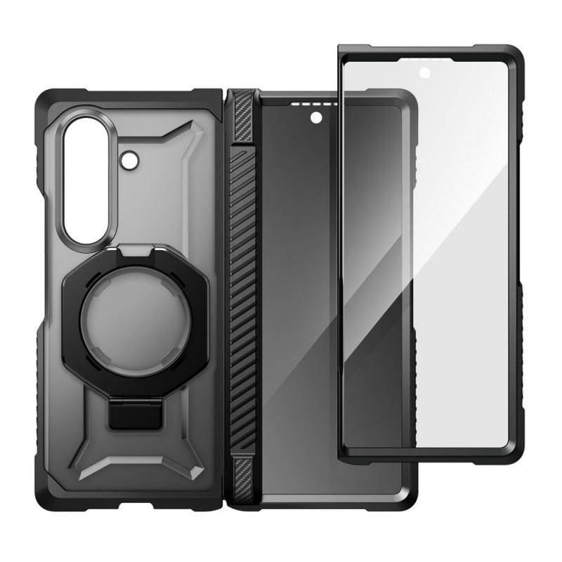 Funda Supcase UB Grip Mag MagSafe para Samsung Galaxy Z Fold 8 con cristal templado y cristal de privacidad, negra