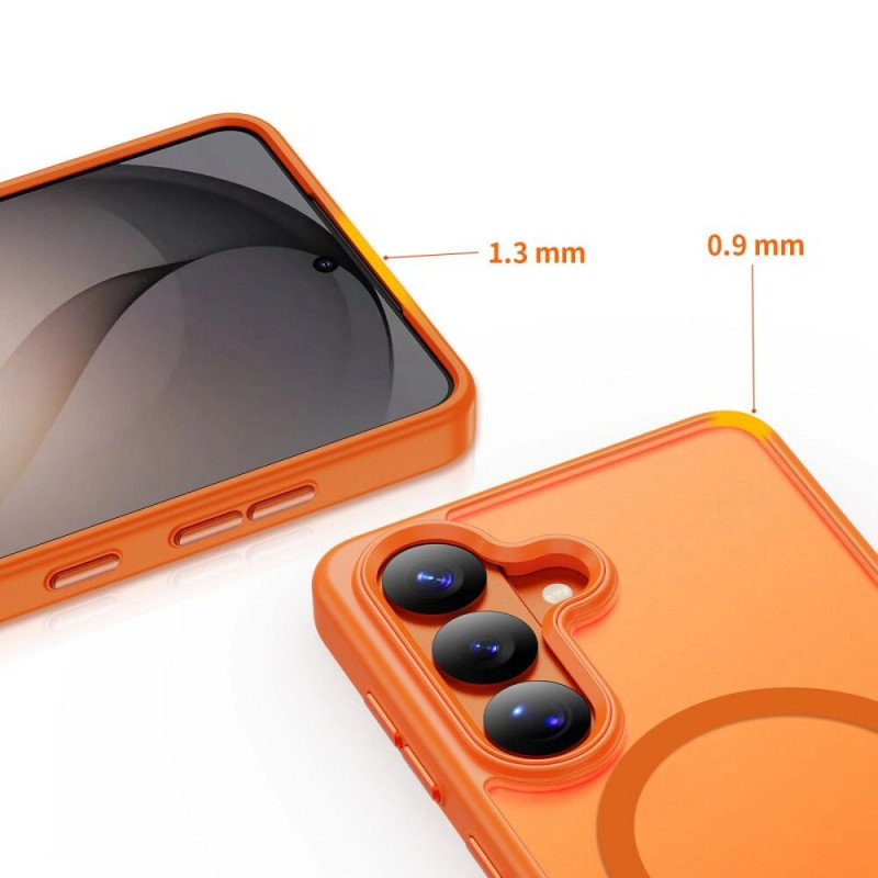 Funda MagSafe Tech-Protect Magmat para Samsung Galaxy S26, naranja mate