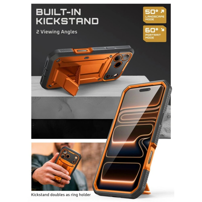 Funda Supcase Unicorn Beetle Pro para Apple iPhone 17 Pro Max, coral