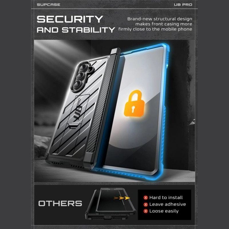Funda Supcase Unicorn Beetle Pro para Samsung Galaxy Z Fold 7, negra