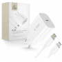 Cargador de pared Tech-Protect NC20W USB-C de 1 puerto PD 20W con cable Lightning, blanco, 100 cm
