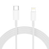 Cargador de pared Tech-Protect NC20W USB-C de 1 puerto PD 20W con cable Lightning, blanco, 100 cm