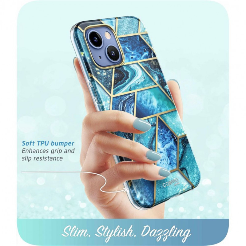 Funda Supcase Cosmo para Apple iPhone 14 Plus / 15 Plus, azul océano