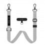 Conjunto de cordón para teléfono Tech-Protect C6S Rope Crossbody Crayon Grey