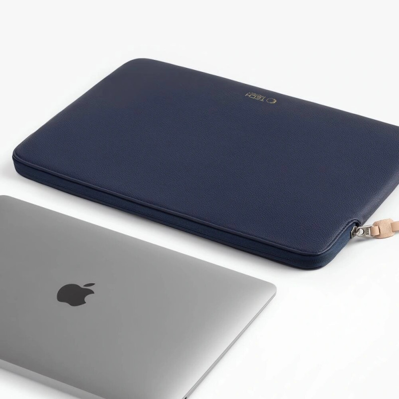 Funda para portátil Tech-Protect Fleece 15-16" azul marino