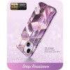 Funda Supcase Cosmo para Apple iPhone 14 Plus / 15 Plus, morado mármol