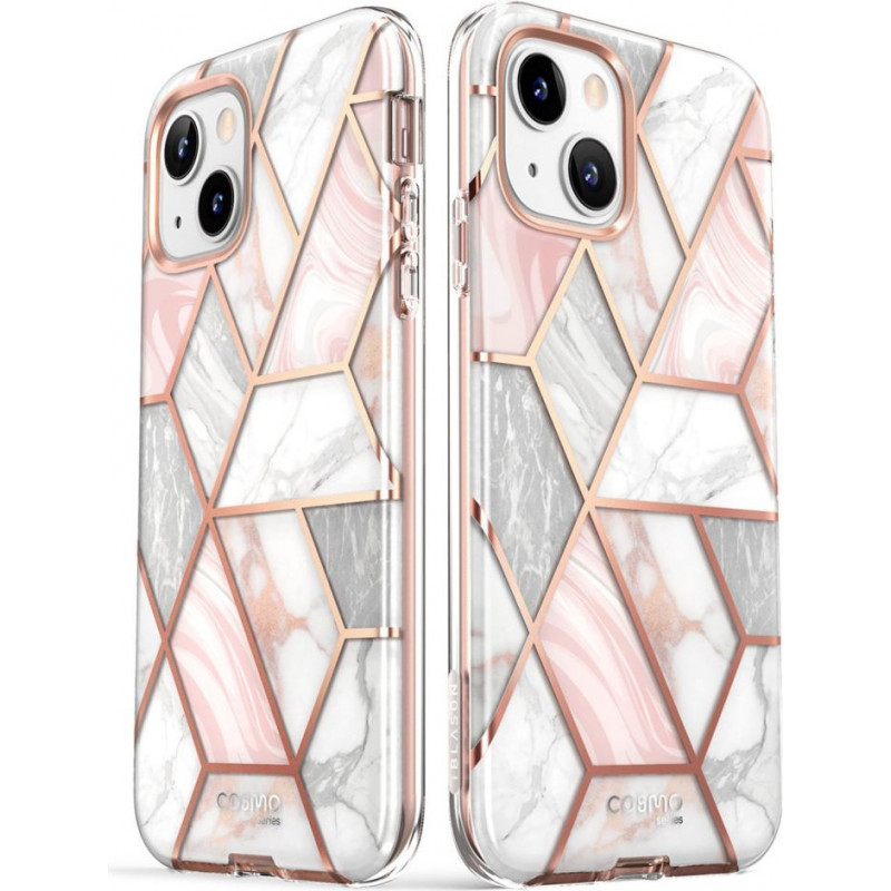 Funda Supcase Cosmo para Apple iPhone 14 Plus / 15 Plus, rosa mármol