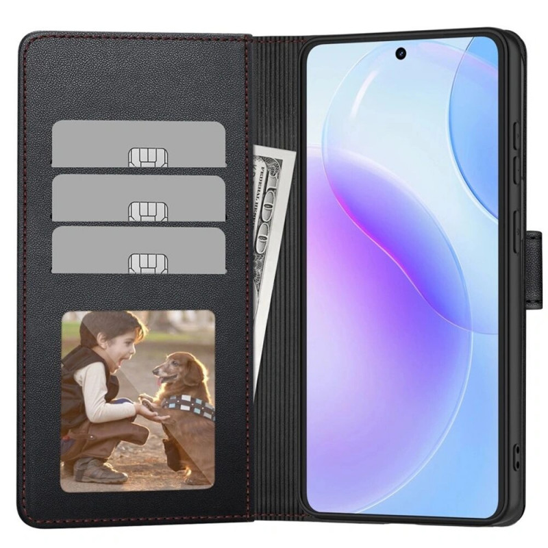 Funda cartera Tech-Protect para Samsung Galaxy A57 5G, negra/roja