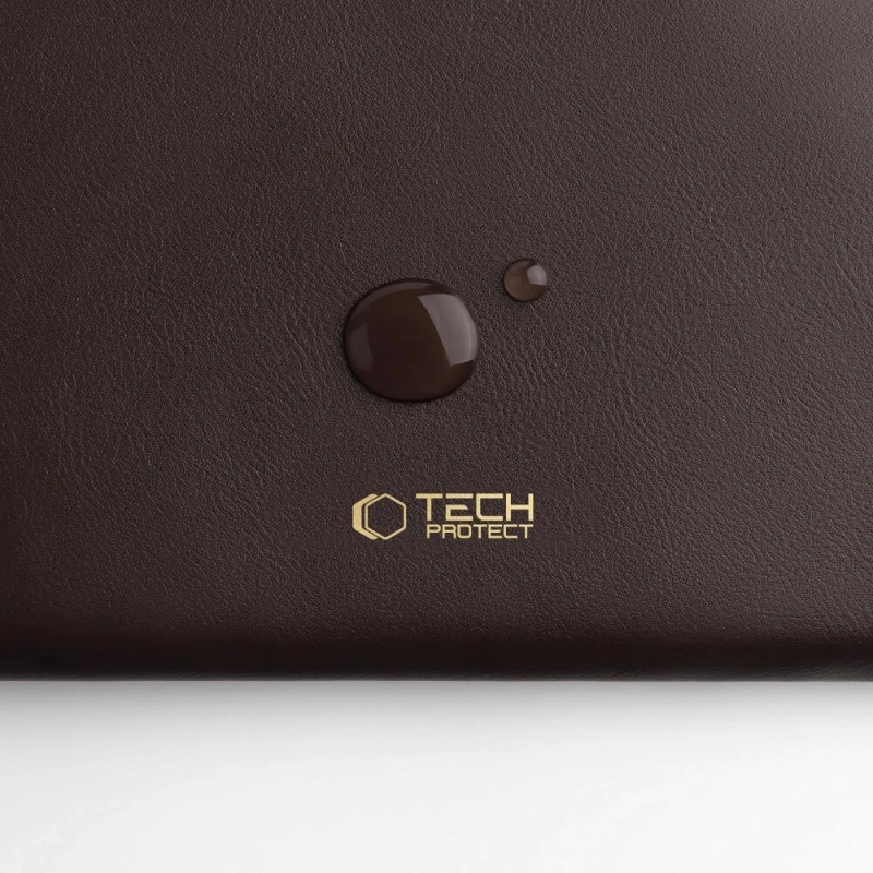 Funda de forro polar para portátil Tech-Protect Fleece 13-14", Chocolate (marrón)