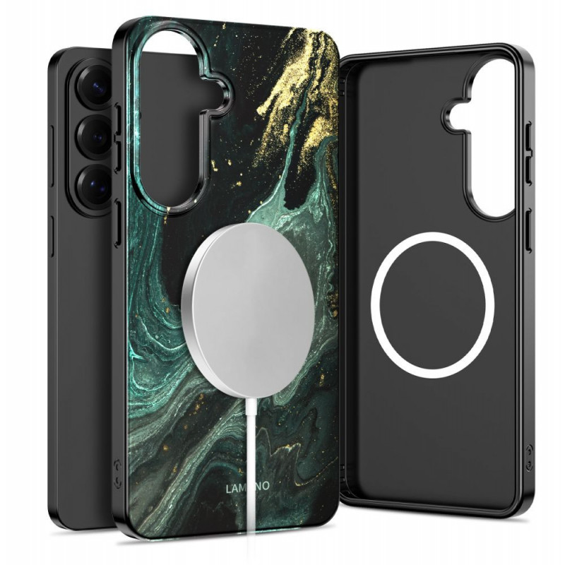 Funda Tech-Protect Lamano MagSafe para Samsung Galaxy A57 5G, negra y verde
