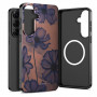 Funda Tech-Protect Lamano MagSafe para Samsung Galaxy A57 5G, marrón y morado