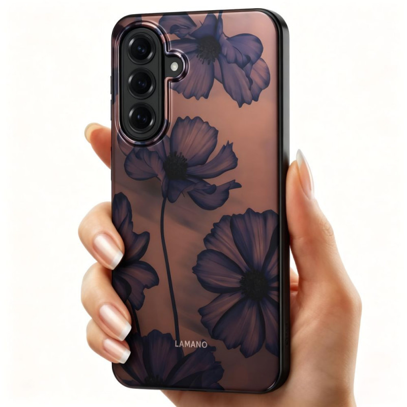 Funda Tech-Protect Lamano MagSafe para Samsung Galaxy A57 5G, marrón y morado